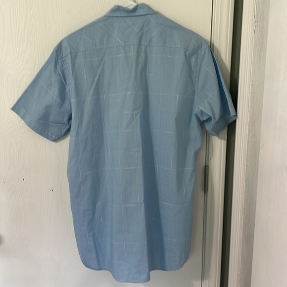 WHPOLOSPORTS NWT Men's Regular Fit Light Blue Logo Short Sleeve Button Shirt XL - Picture 9 of 9
